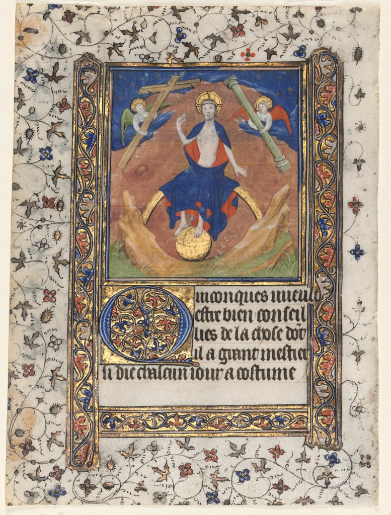 Detail of Leaf from a Book of Hours: Christ in Judgment, c. 1415 by Boucicaut Master