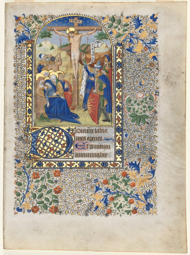 Detail of Leaf from a Book of Hours: The Crucifixion, c. 1435 by Unknown