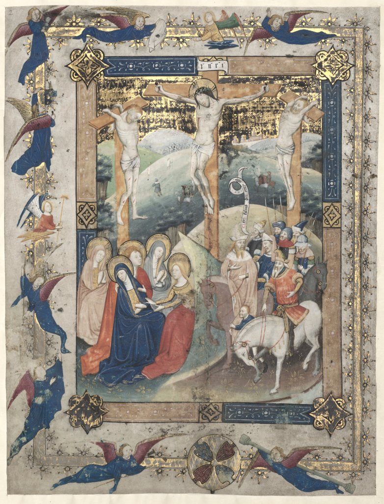 Detail of Leaf from a Missal: The Crucifixion, c. 1440-1450 by Master of Otto van Moerdrecht