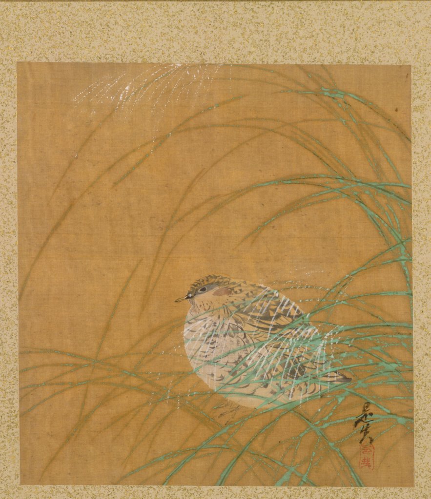 Detail of Leaf from Album of Seasonal Themes: Shoreline with Birds, 1847 by Shibata Zeshin