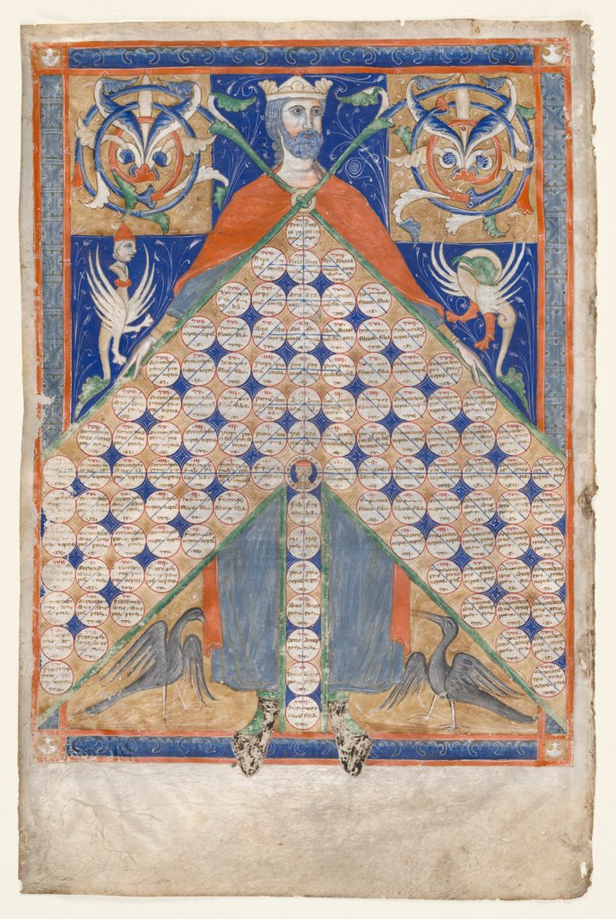 Detail of Leaf from Gratian's Decretum: Table of Consanguinity, c. 1270-1300 by Unknown
