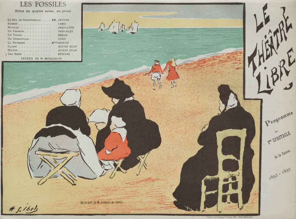 Detail of Les Fossiles, 1892 by Henri Gabriel Ibels