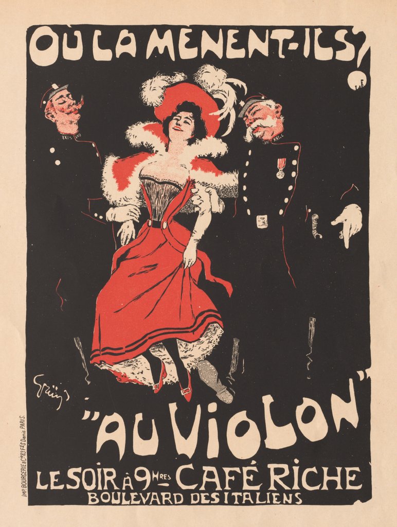 Detail of Les Maitres de LAffiche: Pl. 103 Café Reche, 1897 by Jules-Alexandre Grün; Bourgerie