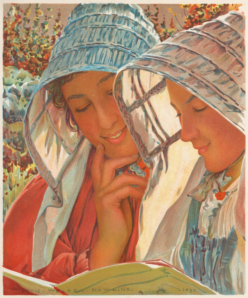 Detail of LEstampe Moderne: Liseuses by Louis Welden Hawkins