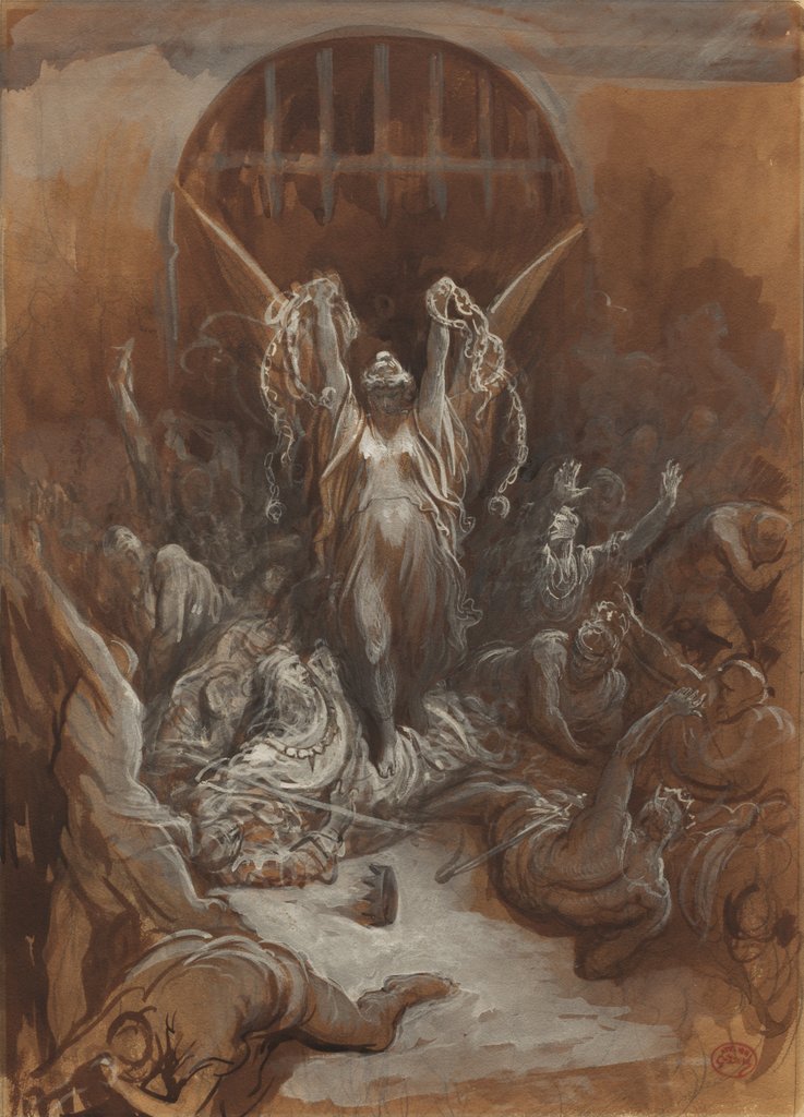 Detail of Liberty, c. 1865-1875 by Gustave Doré