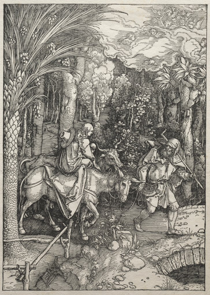 Detail of Life of the Virgin: Flight into Egypt, 1504-1505 by Albrecht Dürer