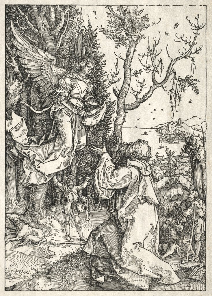 Detail of Life of the Virgin: Joachim and the Angel, c. 1504 by Albrecht Dürer