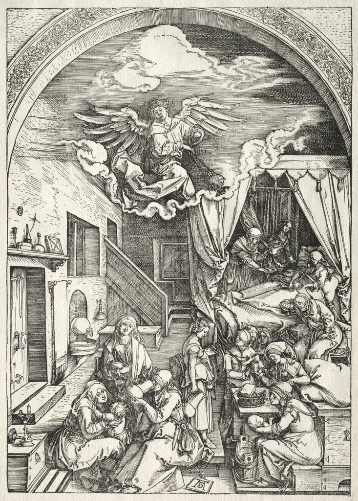 Detail of Life of the Virgin: Nativity of the Virgin, 1504-1505 by Albrecht Dürer
