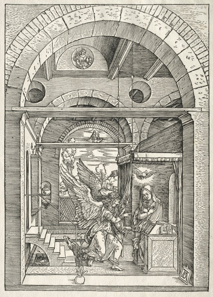 Detail of Life of the Virgin: The Annunciation, 1504-1505 by Albrecht Dürer