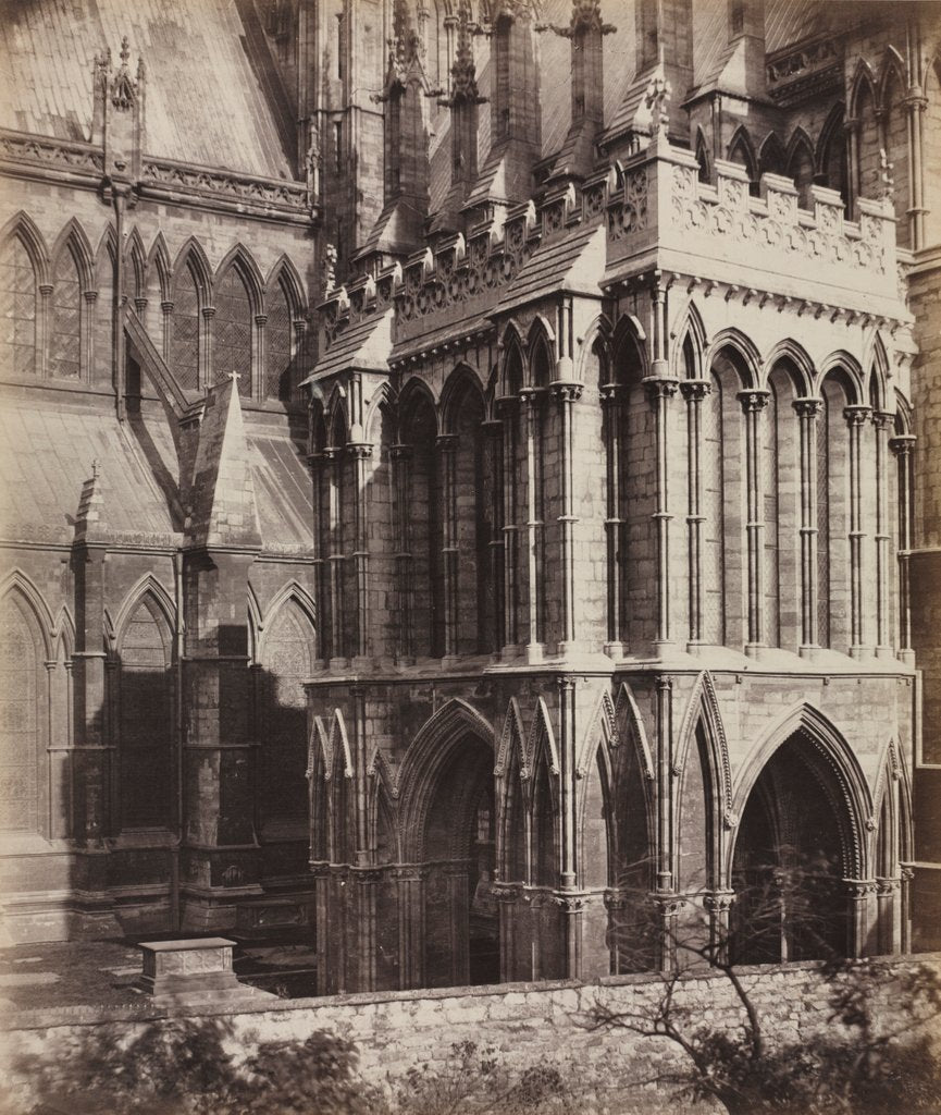 Detail of Lincoln Cathedral: The Galilee Porch, c. 1857 by Roger Fenton