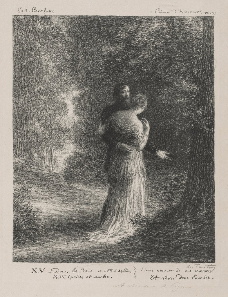 Detail of Love Poems by Brahms by Henri Fantin-Latour