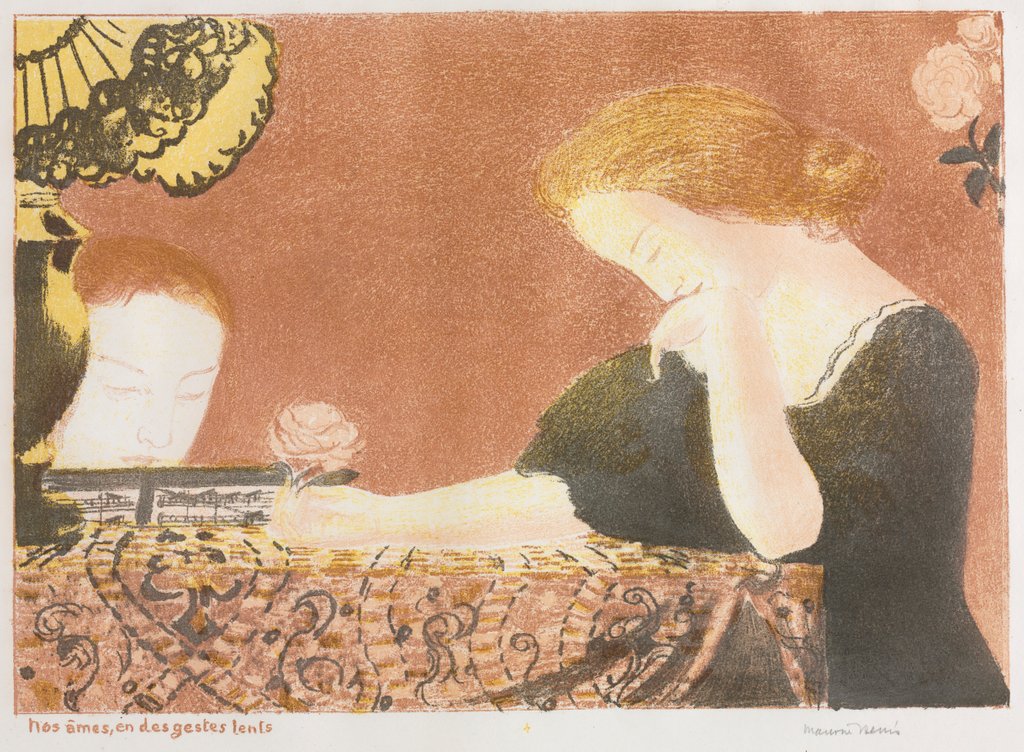 Detail of Love: Our Souls, in Slight Gestures, 1892-1898 by Maurice Denis; Ambroise Vollard