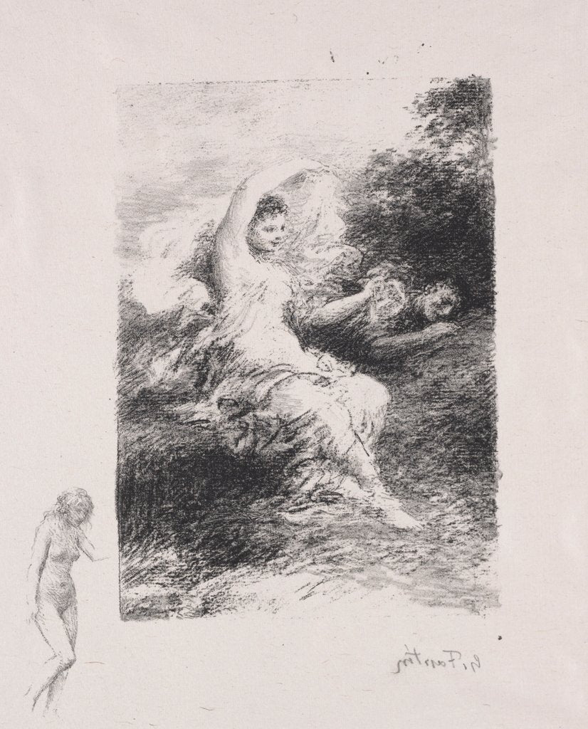 Detail of Lydé by Henri Fantin-Latour