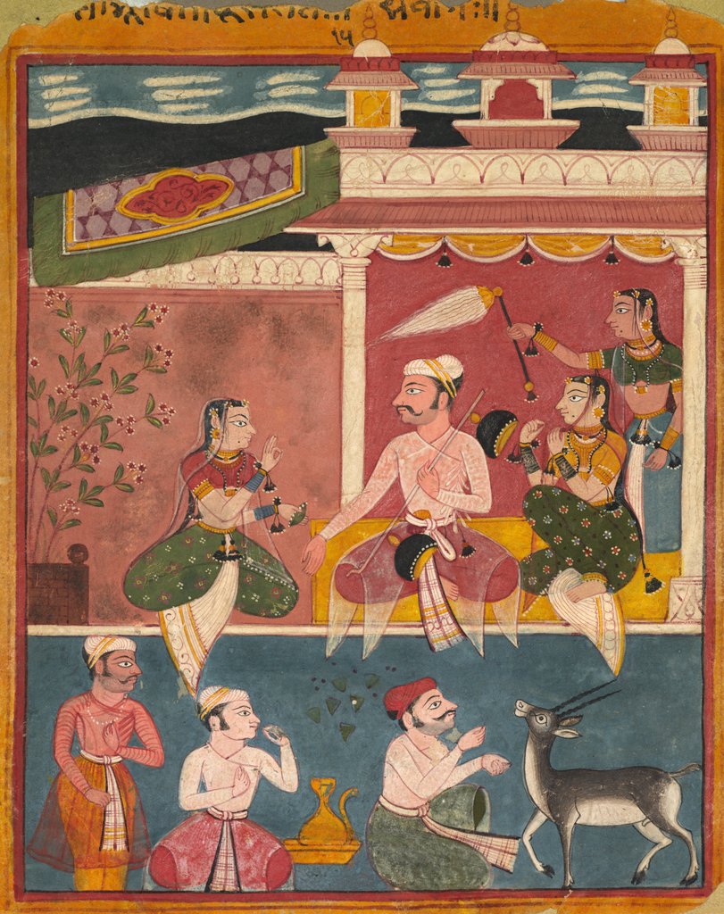 Detail of Malkaus Raga, from Ragamala, c. 1610 by Unknown