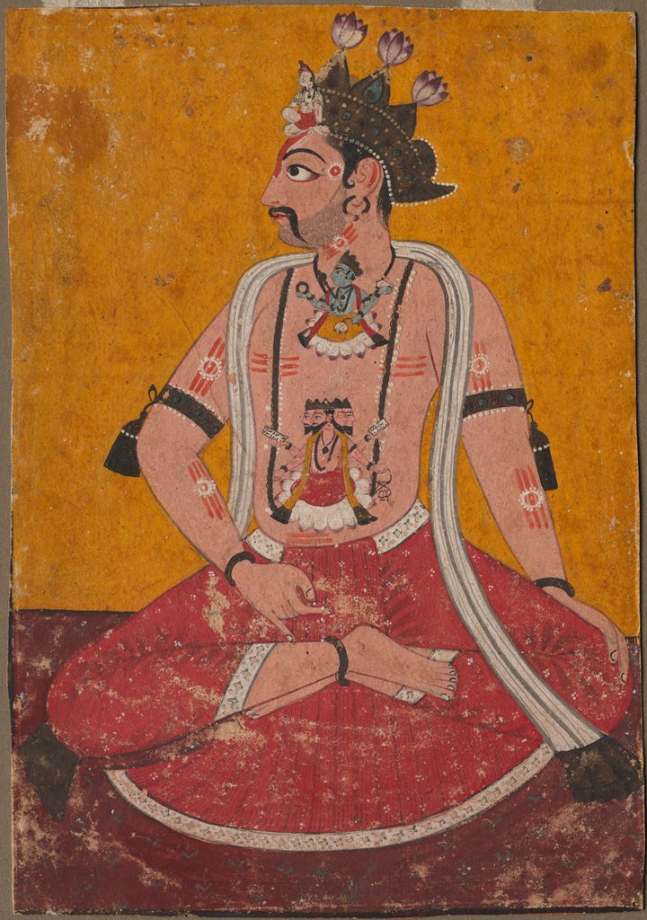 Detail of Man Dhata in Yogi Position, c. 1690-1700 by Unknown