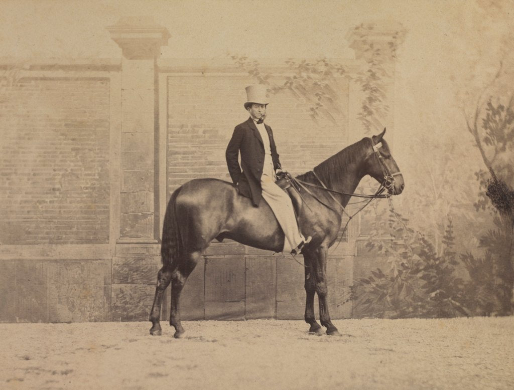 Detail of Man on a Horse, c. 1860s by Nadar
