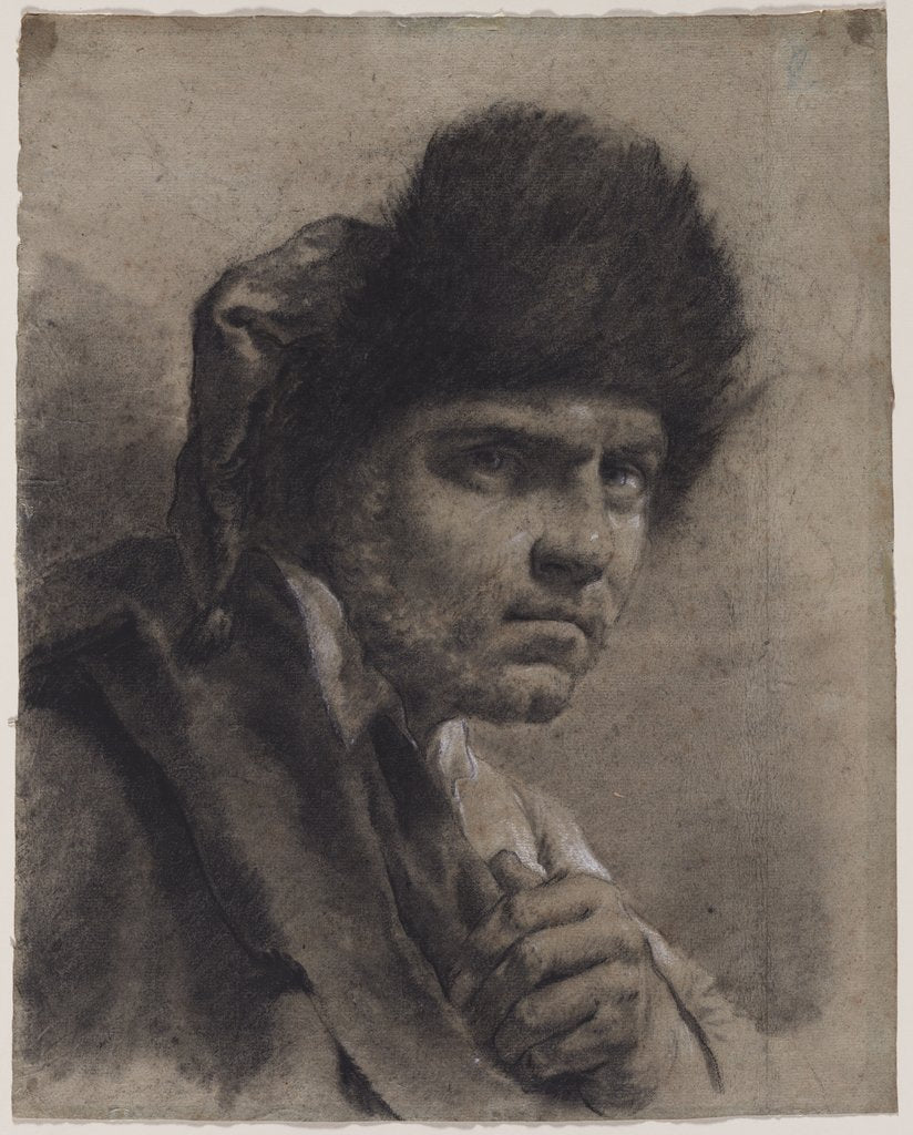 Detail of Man with a Fur Cap, c. 1730/40s by Giovanni Battista Piazzetta