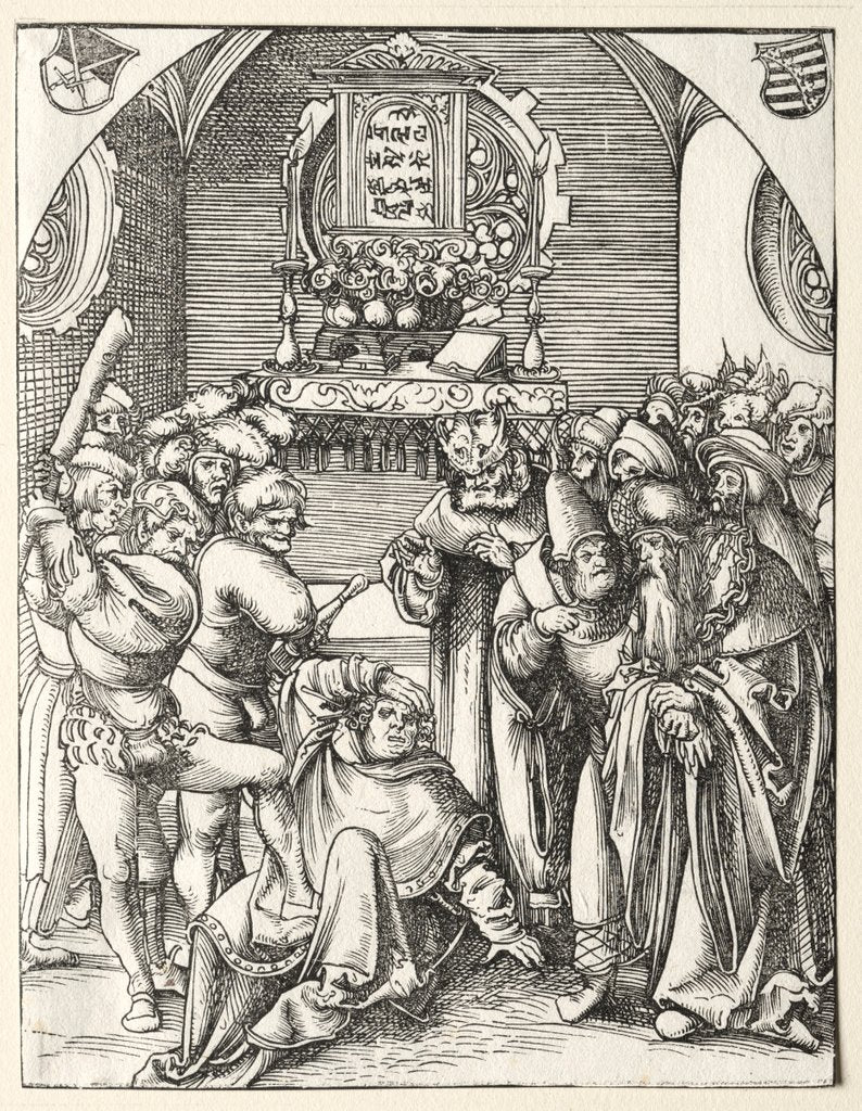 Detail of Martyrdom of St. Judas Thaddeus by Lucas Cranach