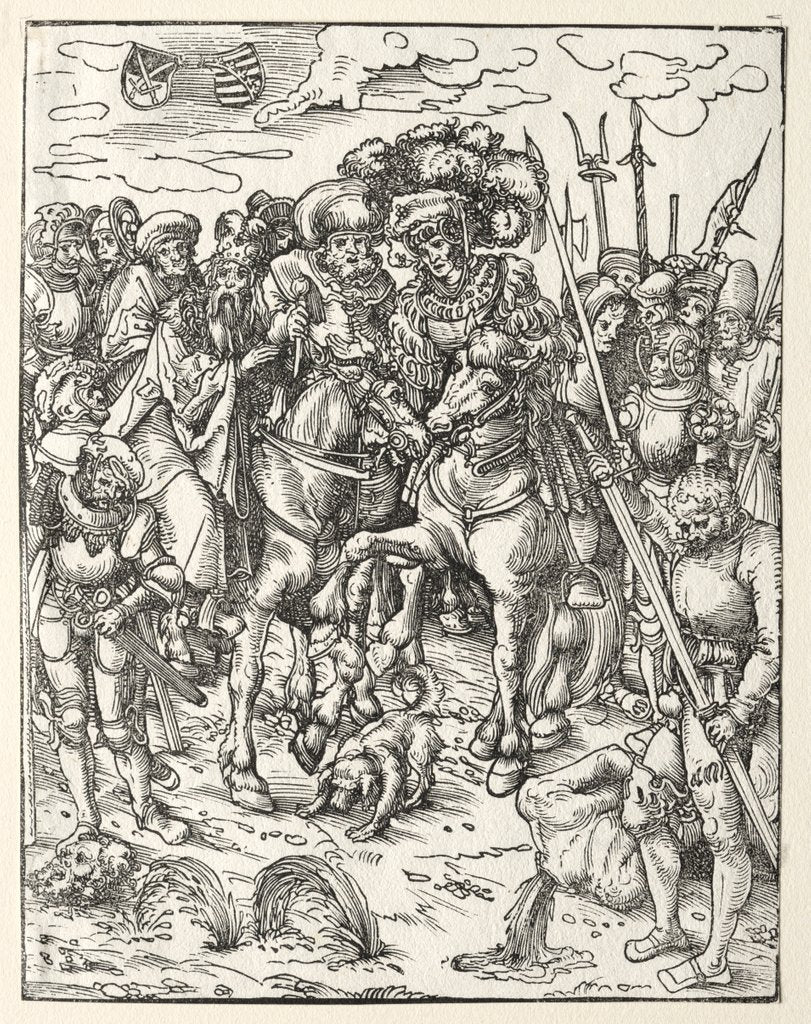 Detail of Martyrdom of St. Matthew by Lucas Cranach