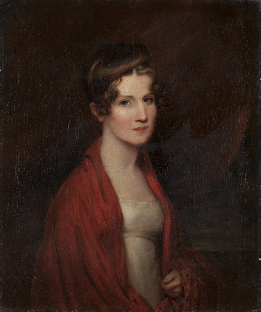 Detail of Mary Fairlie Cooper, probably 1810s by William Dunlap