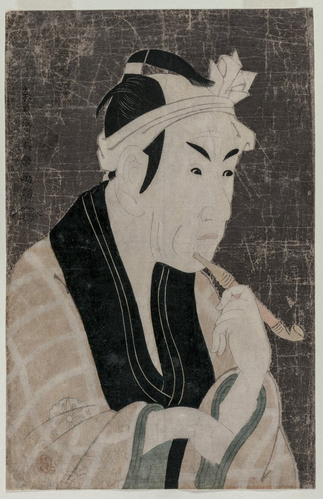 Detail of Matsumoto Koshiro IV as Gorobei, the Fish Seller from Sanya, 1794 by Toshusai Sharaku