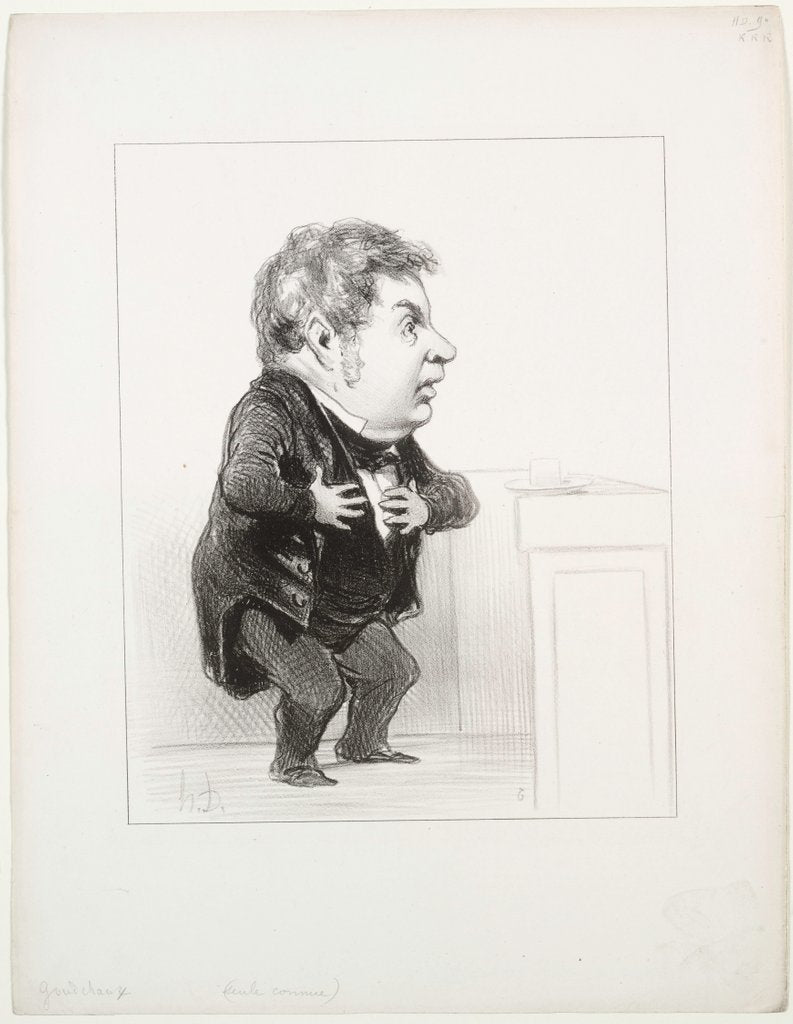 Detail of Michel Goudchaux, 1849 by Honoré Daumier
