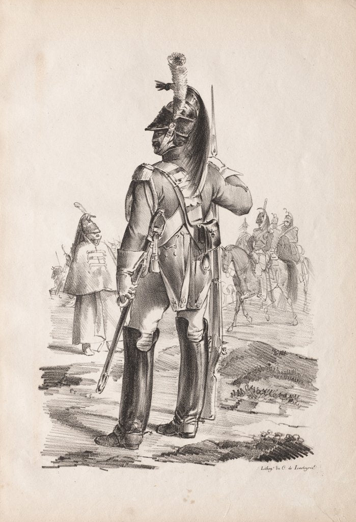 Detail of Military Costumes: Grenadier of the Royal Guard, 1814-18 by Nicolas Toussaint Charlet