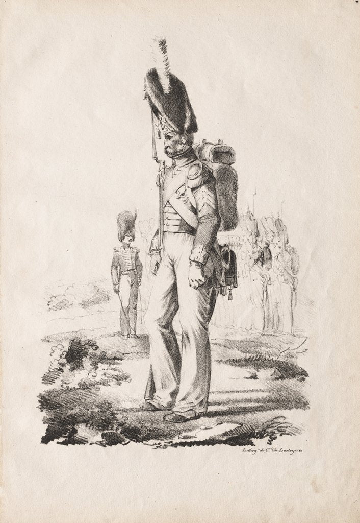 Detail of Military Costumes: Infantry Sargent, 1817-18 by Nicolas Toussaint Charlet
