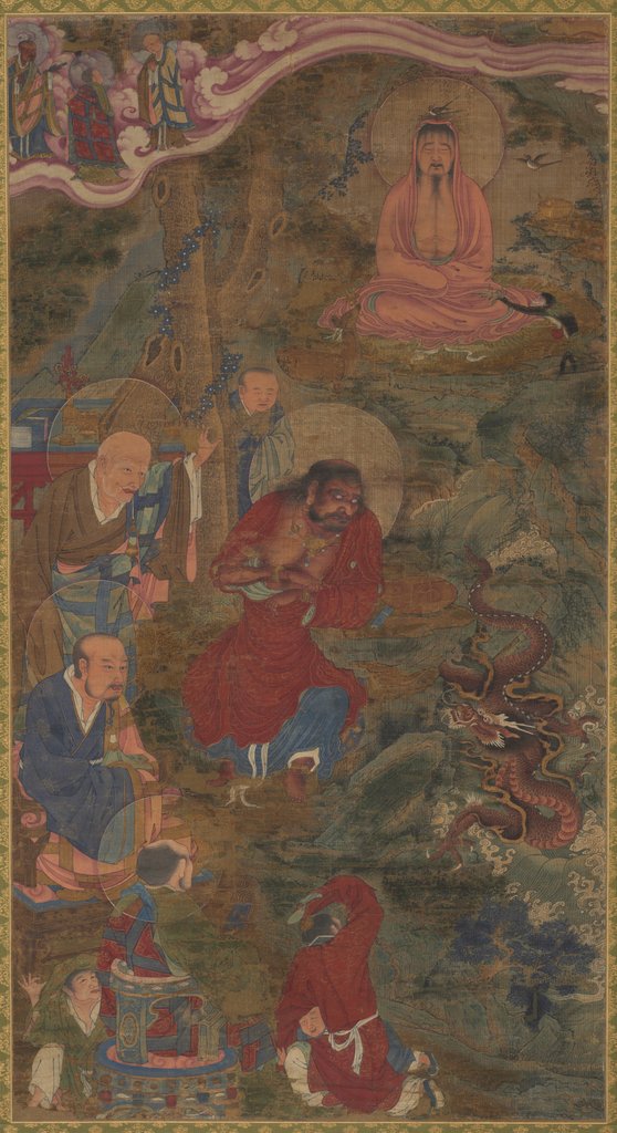 Detail of Miracle of the Dragon, 1600s by Unknown
