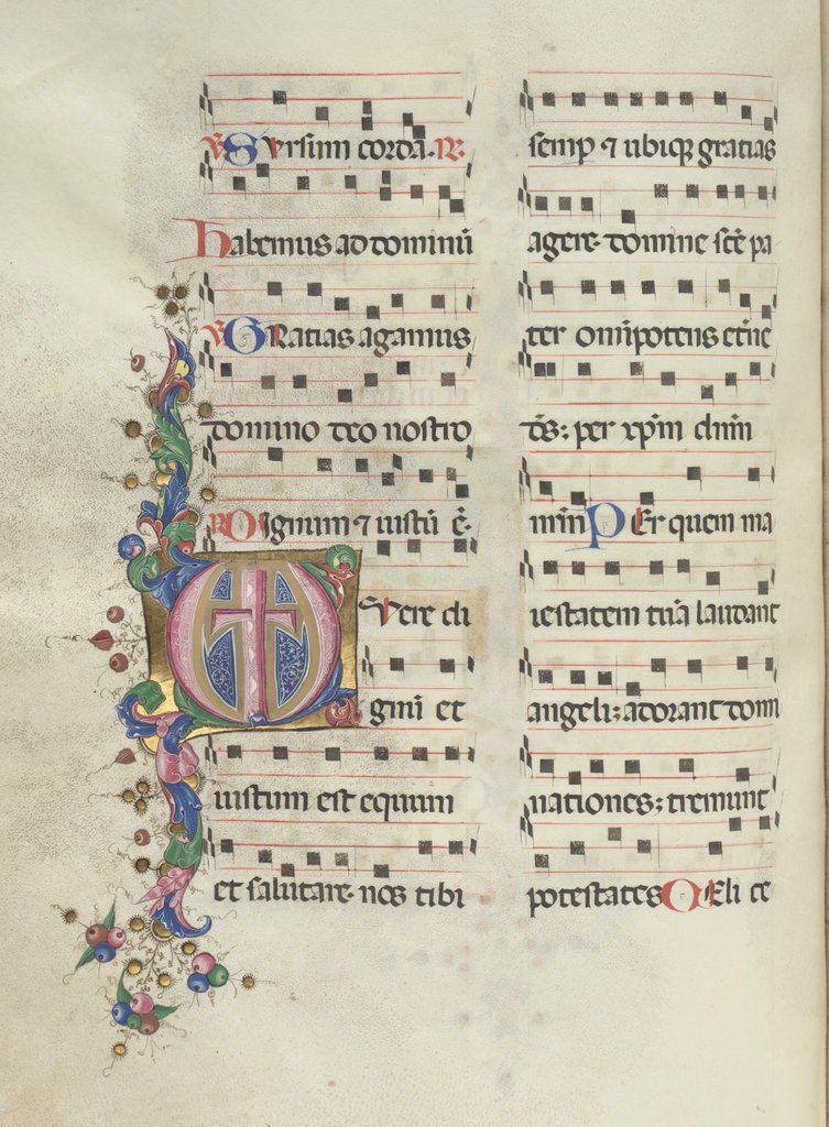 Detail of Missale: Fol. 183v: Cross, Foliage, 1469 by Bartolommeo Caporali