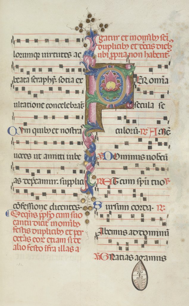 Detail of Missale: Fol. 184: Foliage, 1469 by Bartolommeo Caporali