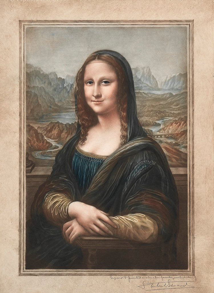 Detail of Mona Lisa, 19th-20th century by Samuel Arlent-Edwards