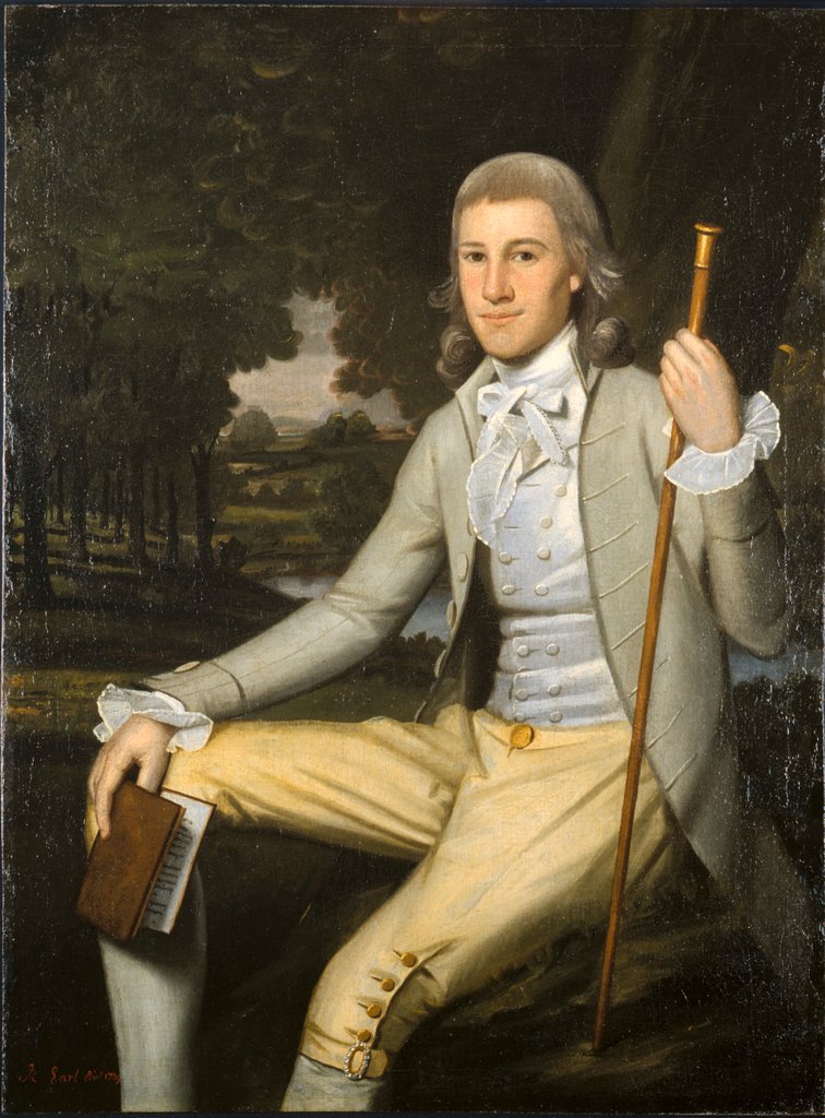 Detail of Moses Seymour, Jr., 1789 by Ralph Earl
