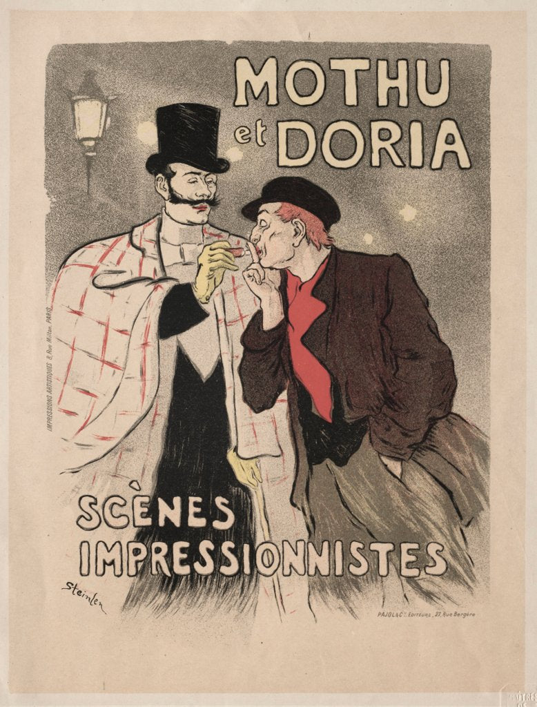 Detail of Mothu et Doria - Scènes impressionistes, 1893 by Théophile Alexandre Steinlen