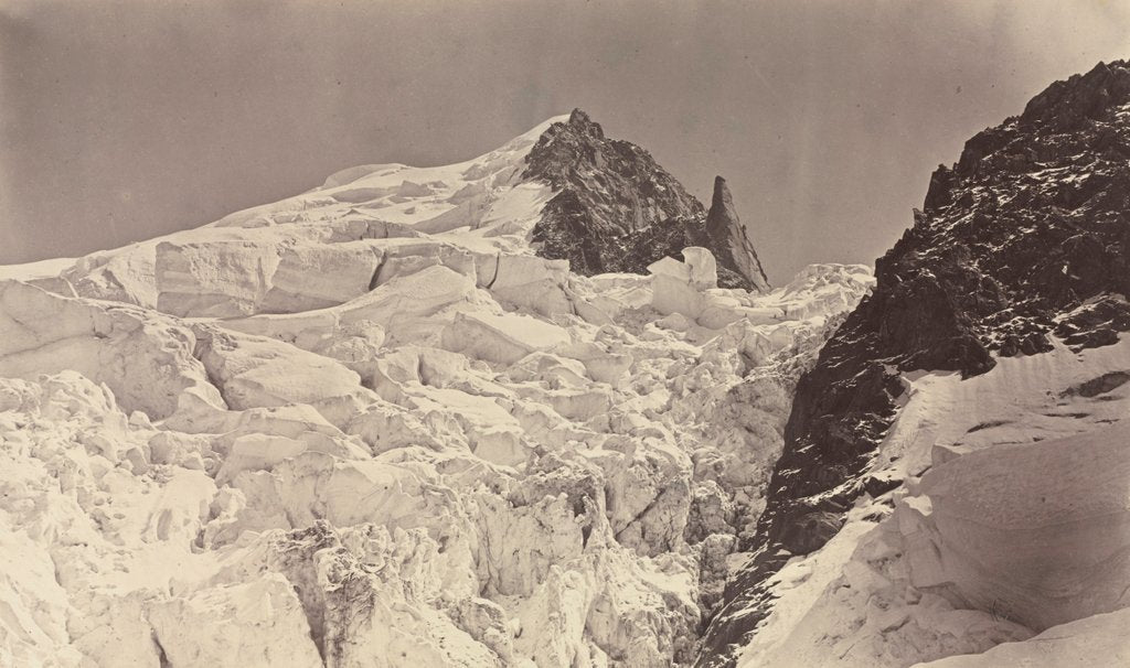 Detail of Mount Maudit, Savoy, 1860 by Auguste-Rosalie Bisson and Louis-Auguste Bisson
