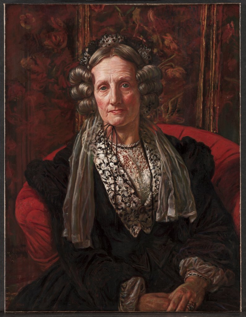 Detail of Mrs. George Waugh, 1868 by William Holman Hunt