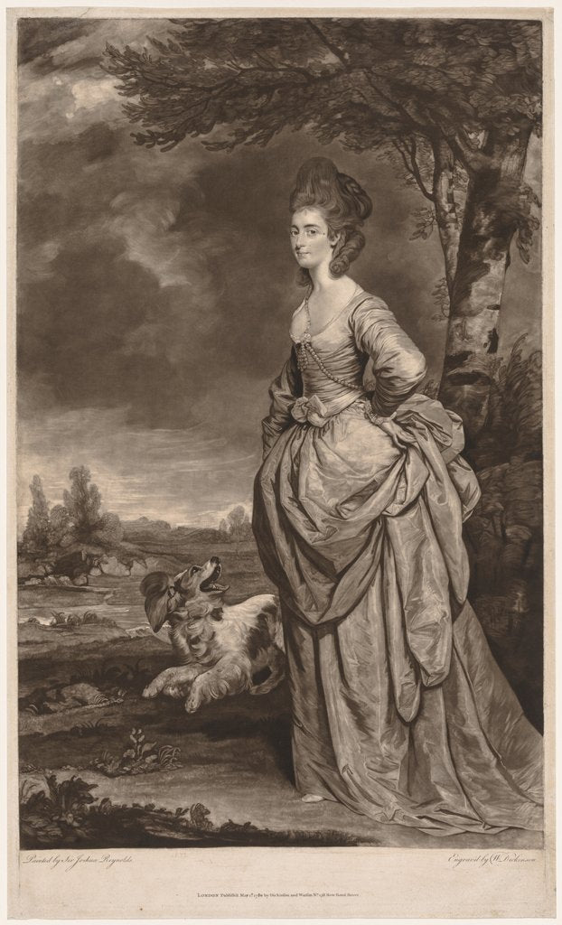 Detail of Mrs. Matthew Ellis, 1780 by William Dickinson