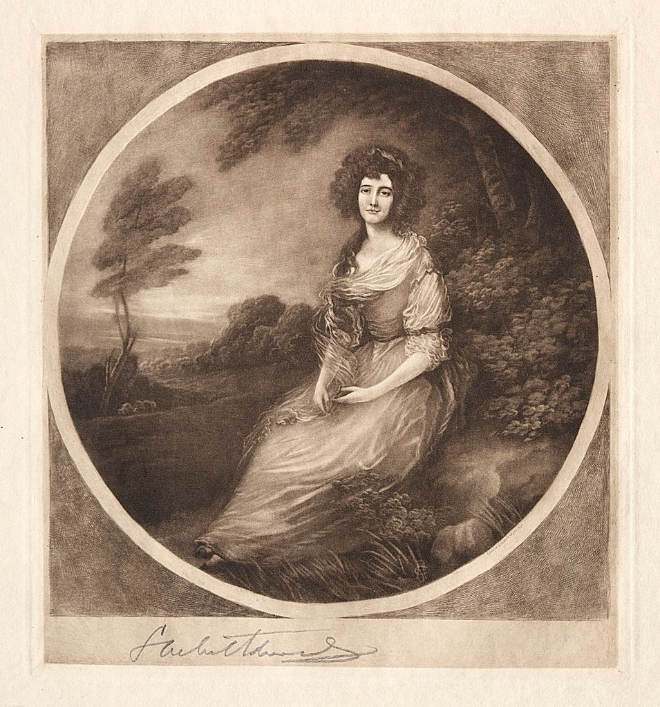 Detail of Mrs. Sheridan, 19th-20th century by Samuel Arlent-Edwards