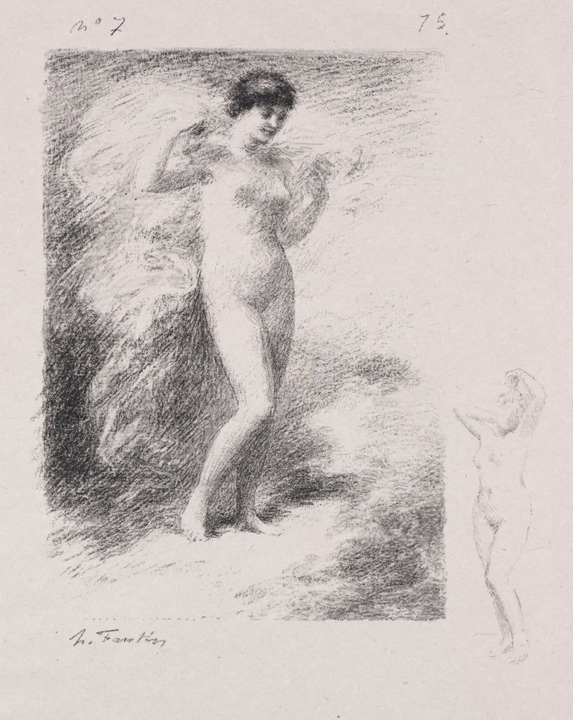 Detail of Néère by Henri Fantin-Latour
