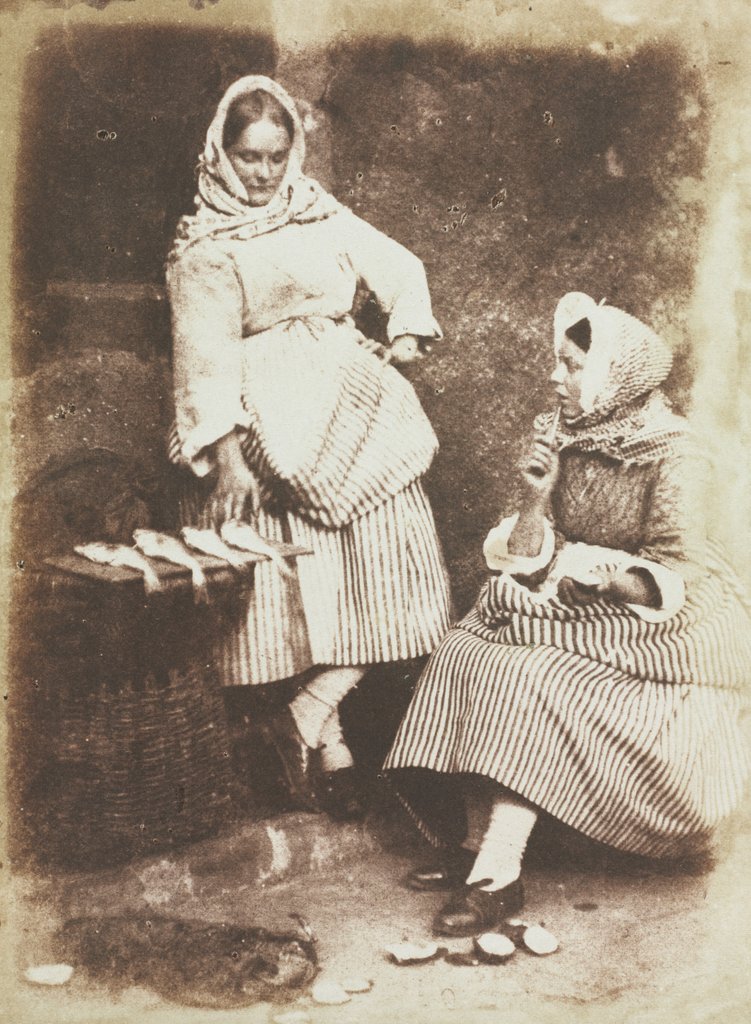 Detail of Newhaven Fishwives, Jeanie Wilson and Annie Linton, 1845 by David Octavius Hill; Robert Adamson