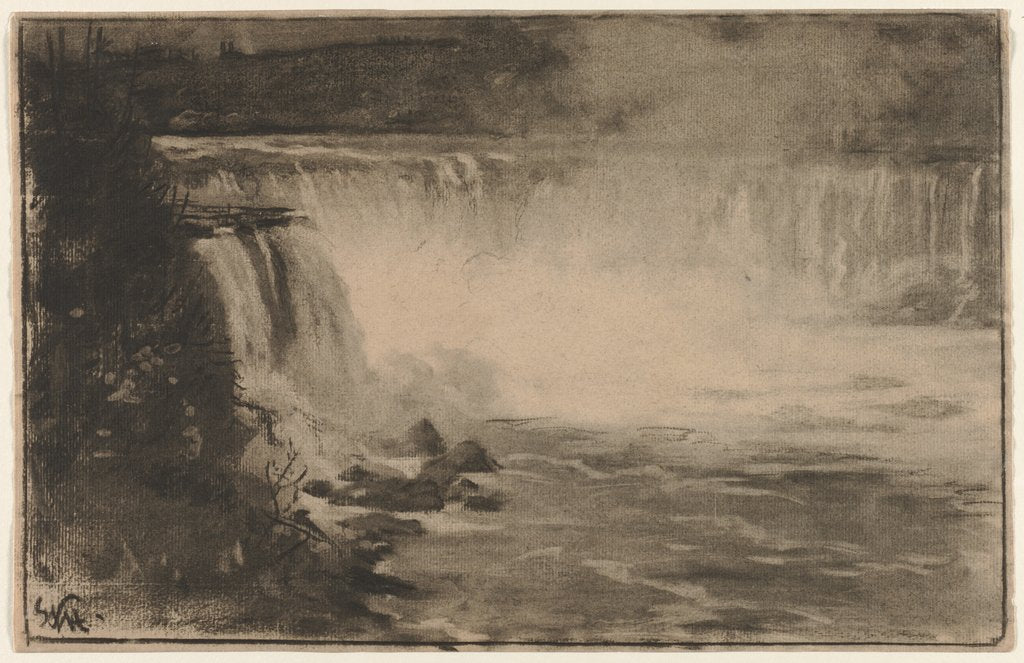 Detail of Niagara Falls, 1878 by William Morris Hunt