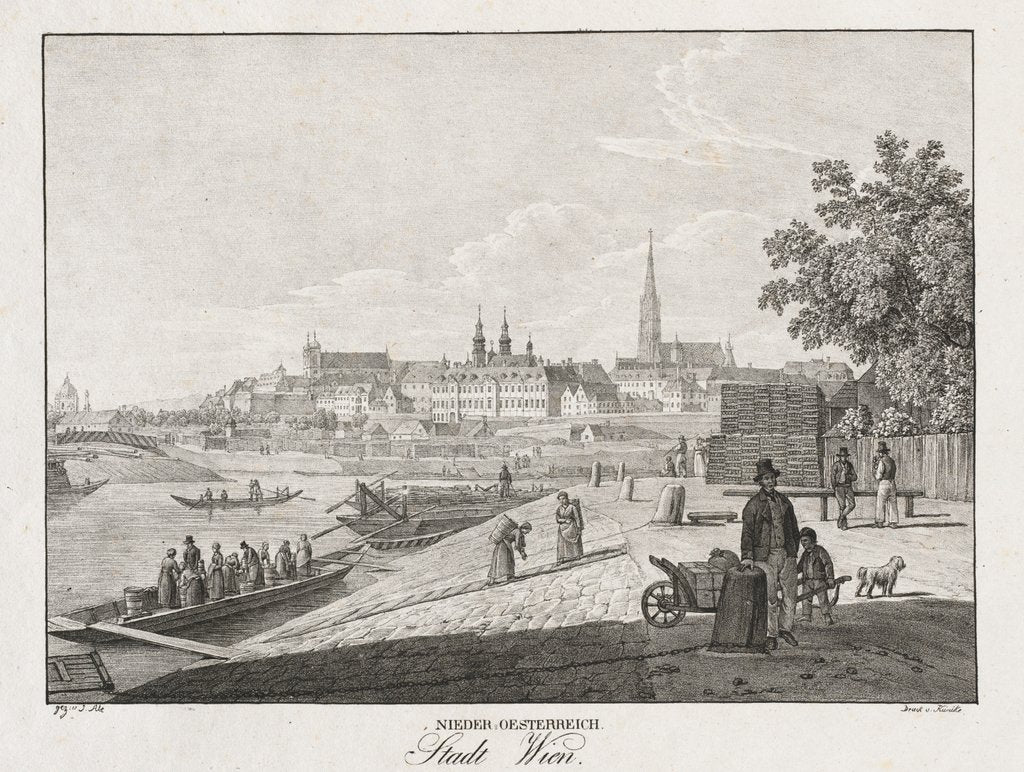 Detail of Nieder-oesterreich, Stadt Wien by Jakob Alt