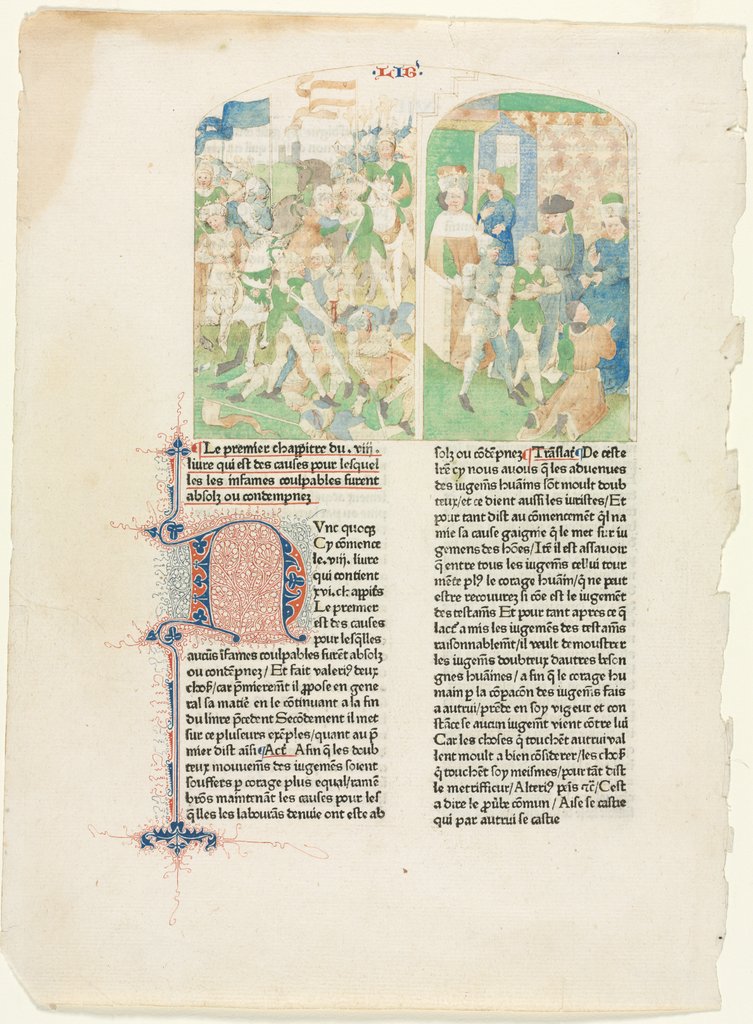 Detail of Opening Pages from Valerius Maximus's Facta et dicta memorabilia, c. 1476 by Unknown