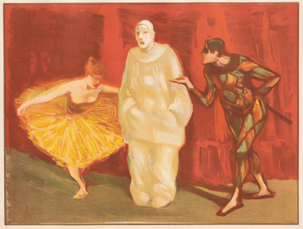 Detail of Pantomime, 1899 by Henri Gabriel Ibels