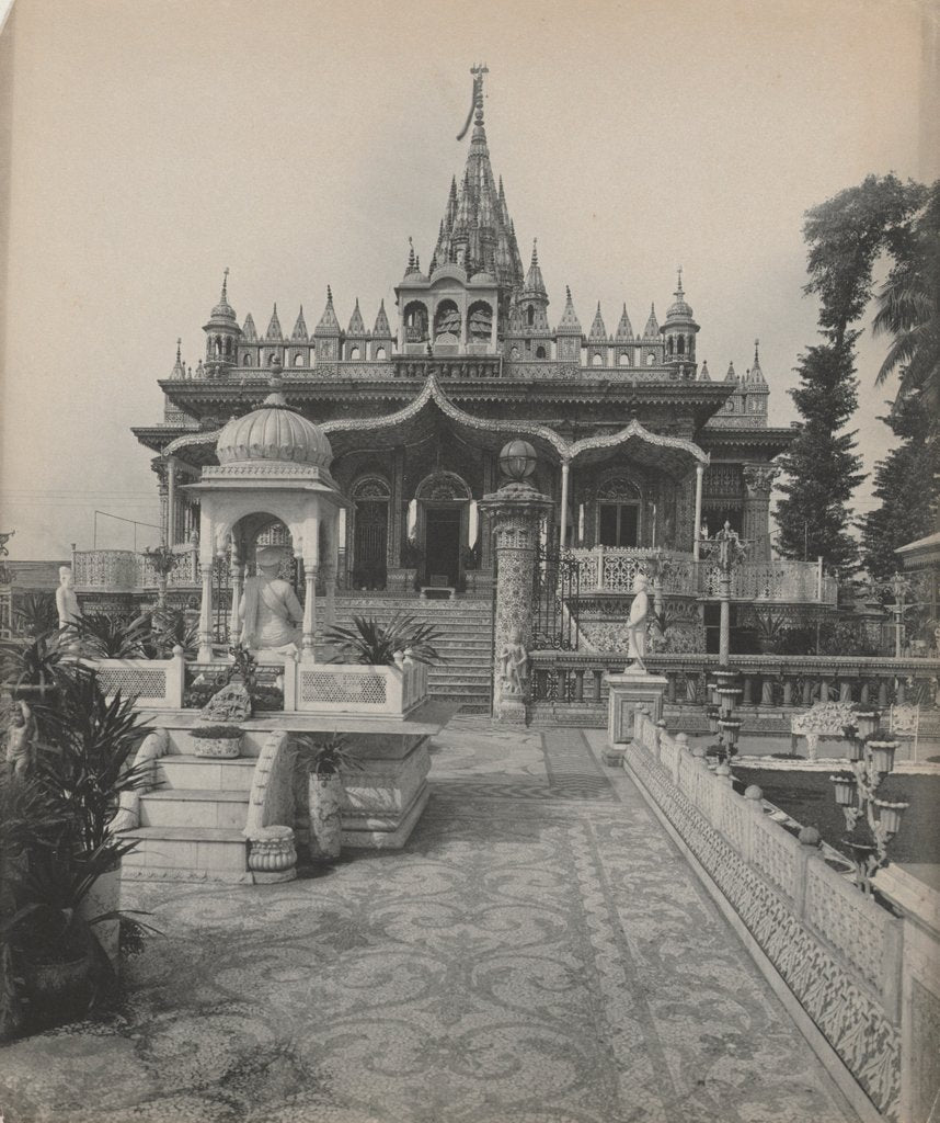 Detail of Pareshnath, Jain Temple, Calcutta, c. 1890s by A. W. A. Plâté Studio