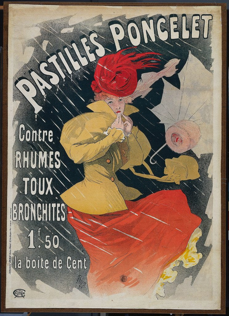 Detail of Pastilles Poncelet, 1896 by Jules Chéret