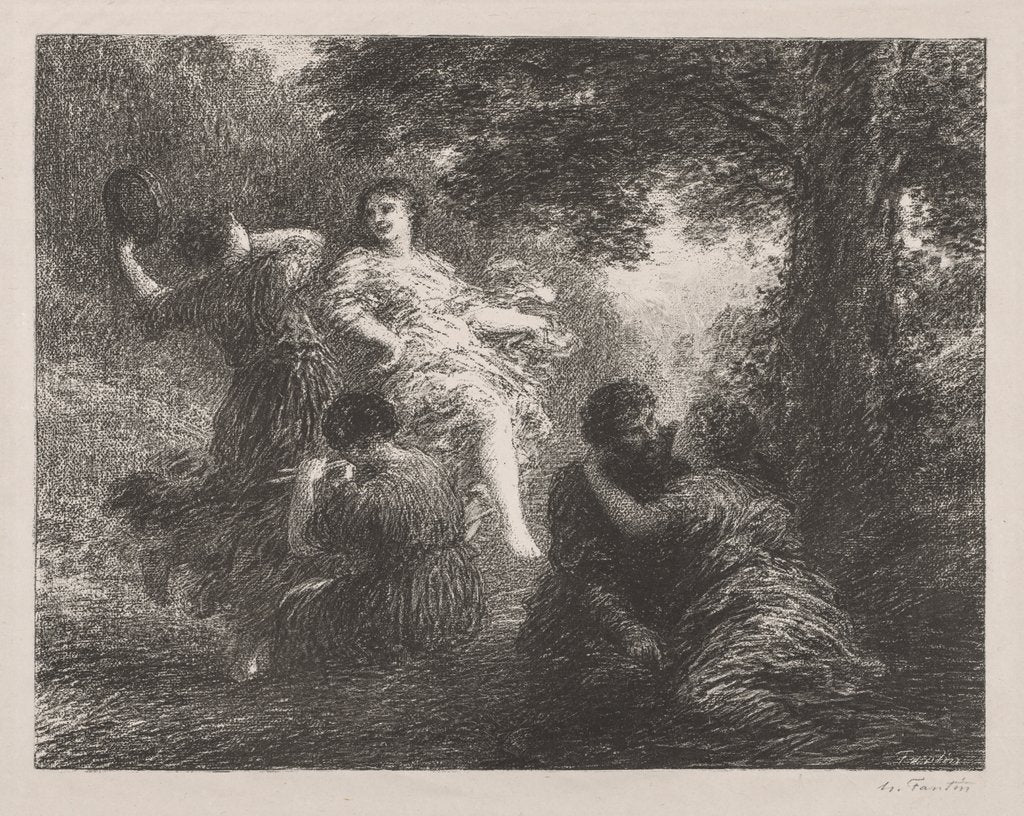 Detail of Pastorale by Henri Fantin-Latour