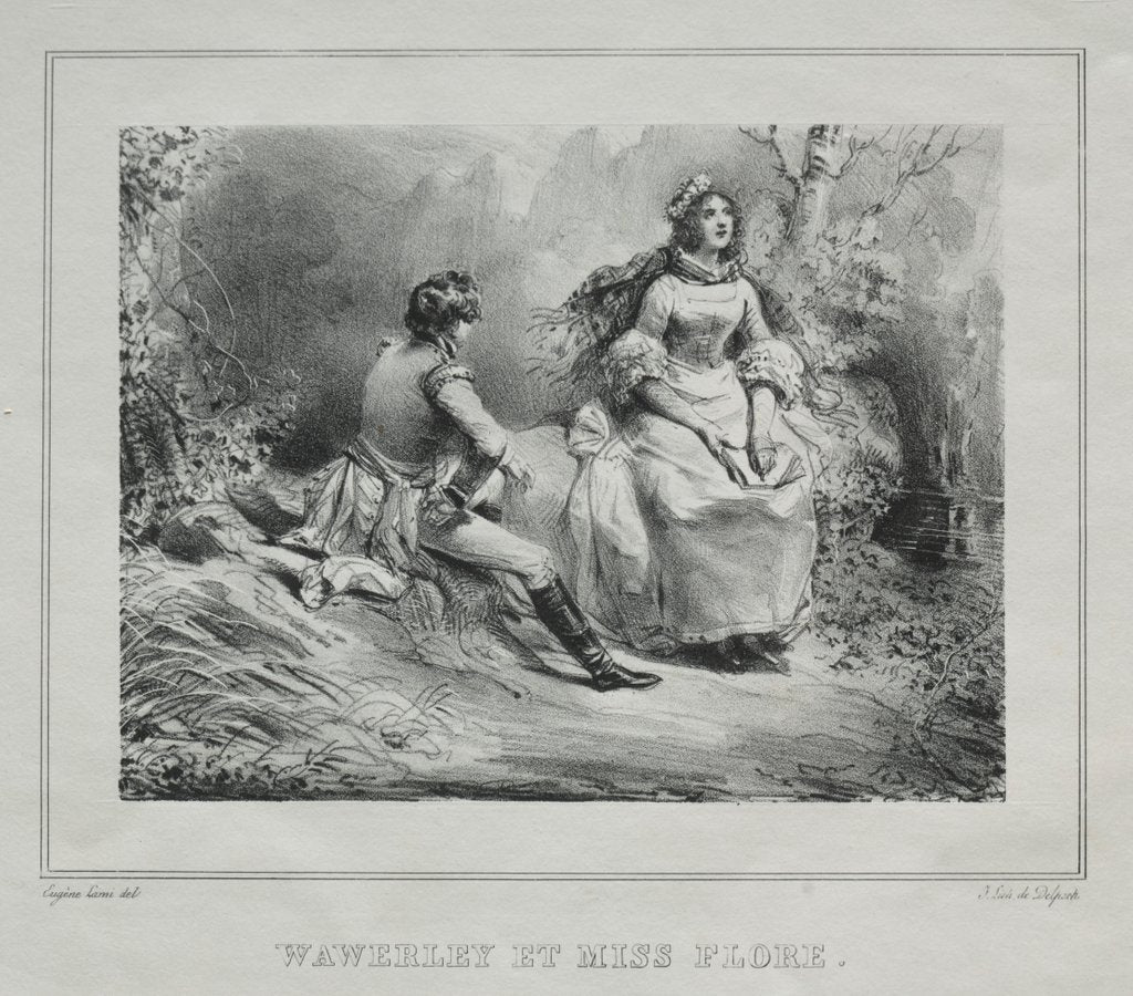 Detail of Picturesque Views of Scotland: Waverly and Miss Flora, 1825-1828 by Eugène Louis Lami
