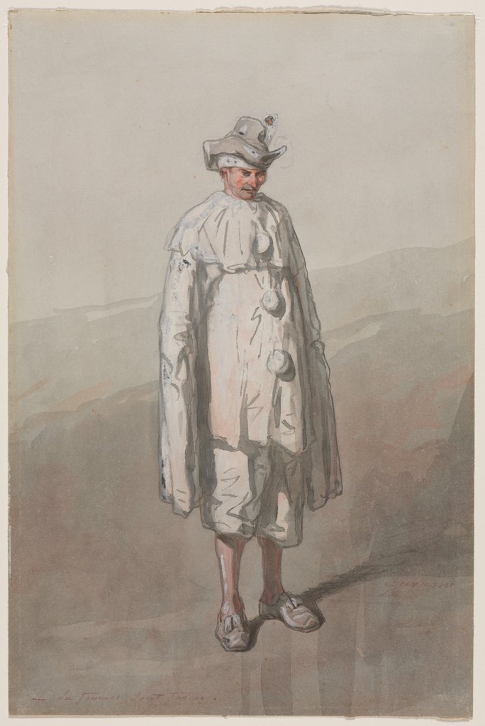 Detail of Pierrot by Paul Gavarni