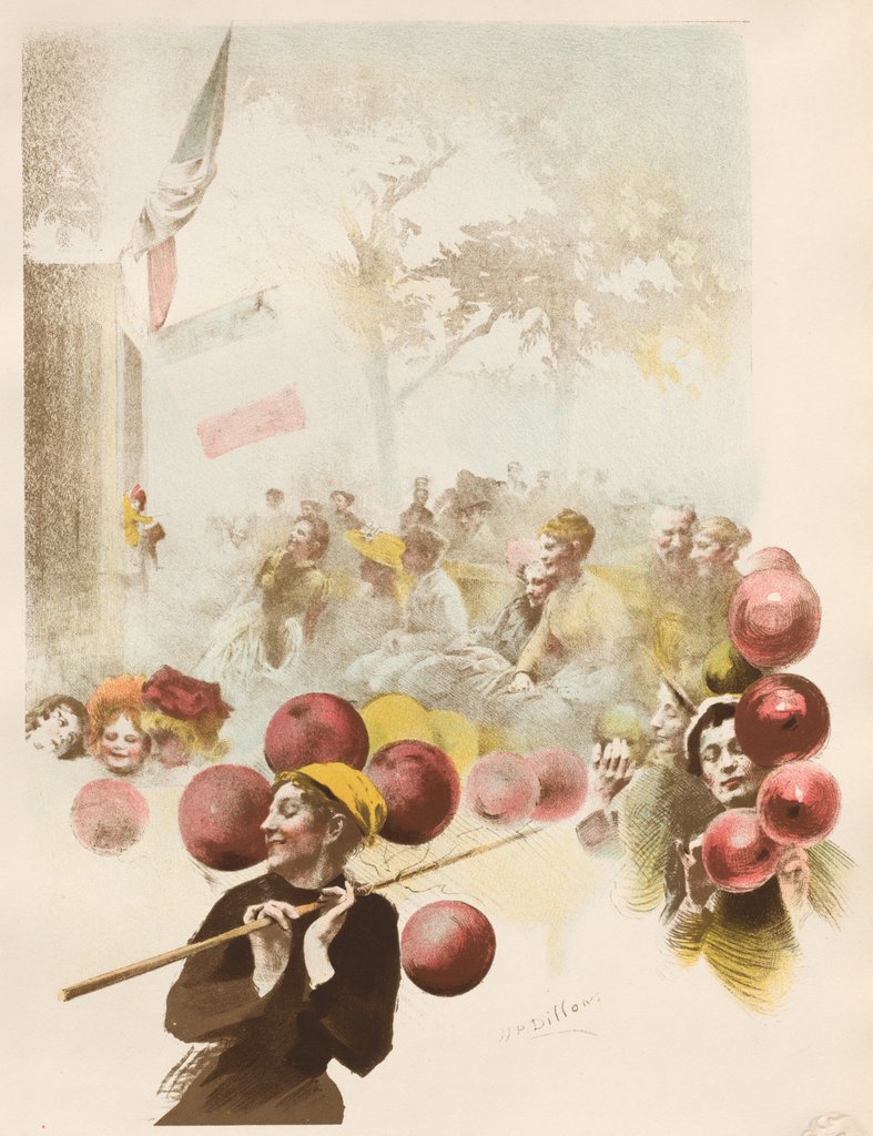 Detail of Polichinelle, 1899 by Henri Patrice Dillon
